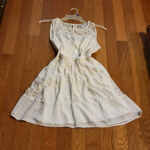 NWOT Speechless white lace dress. XL. Above knee
